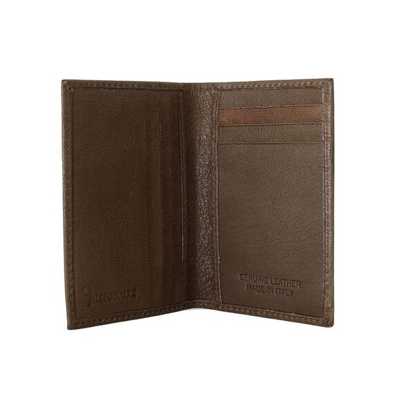 Billionaire Italian Couture Brown Leather Bifold Men's Wallet - Picture 5 of 6